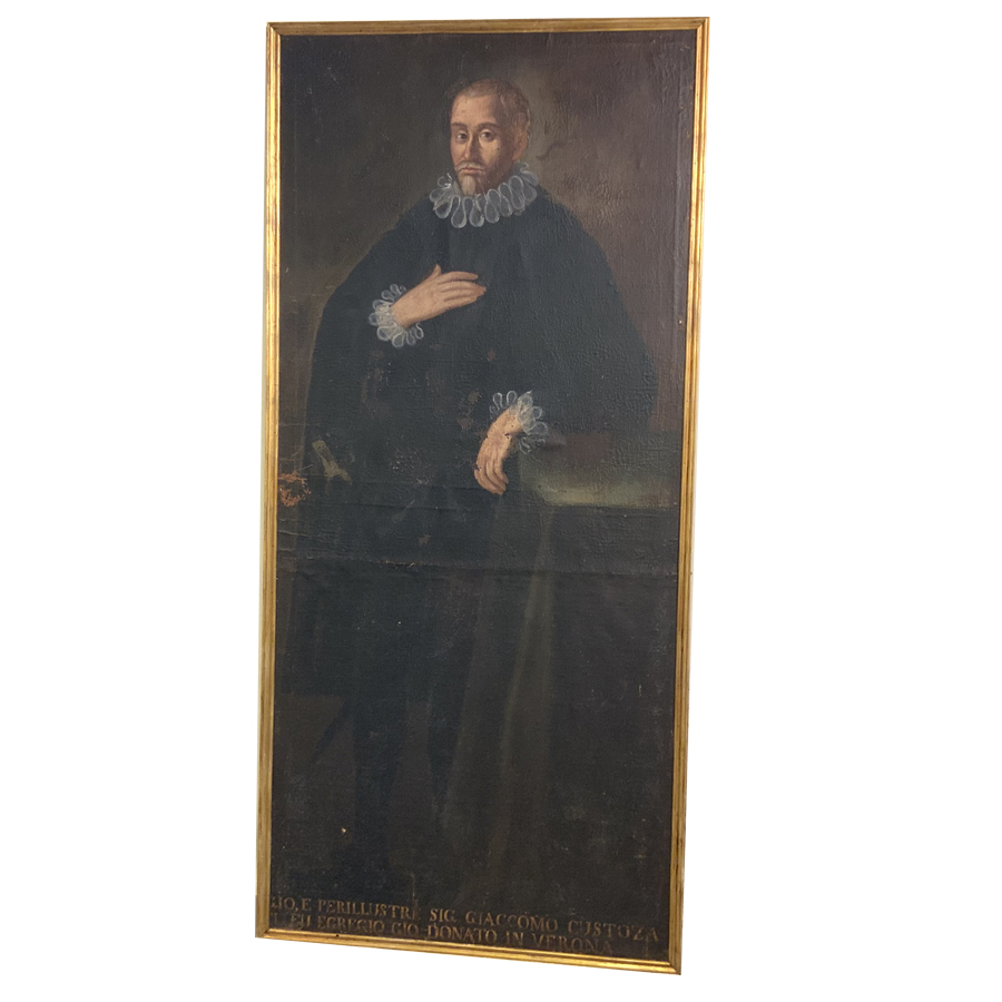 EXCEPTIONAL ANTIQUE PAINTING ON CANVAS