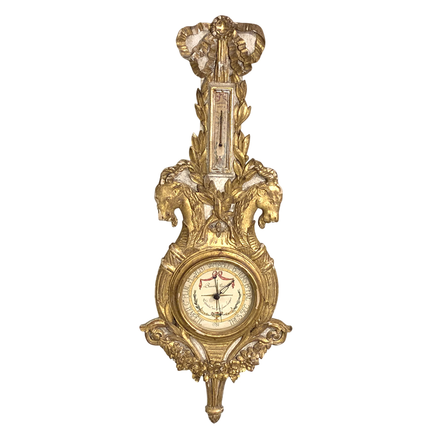 GILDED WOOD BAROMETER