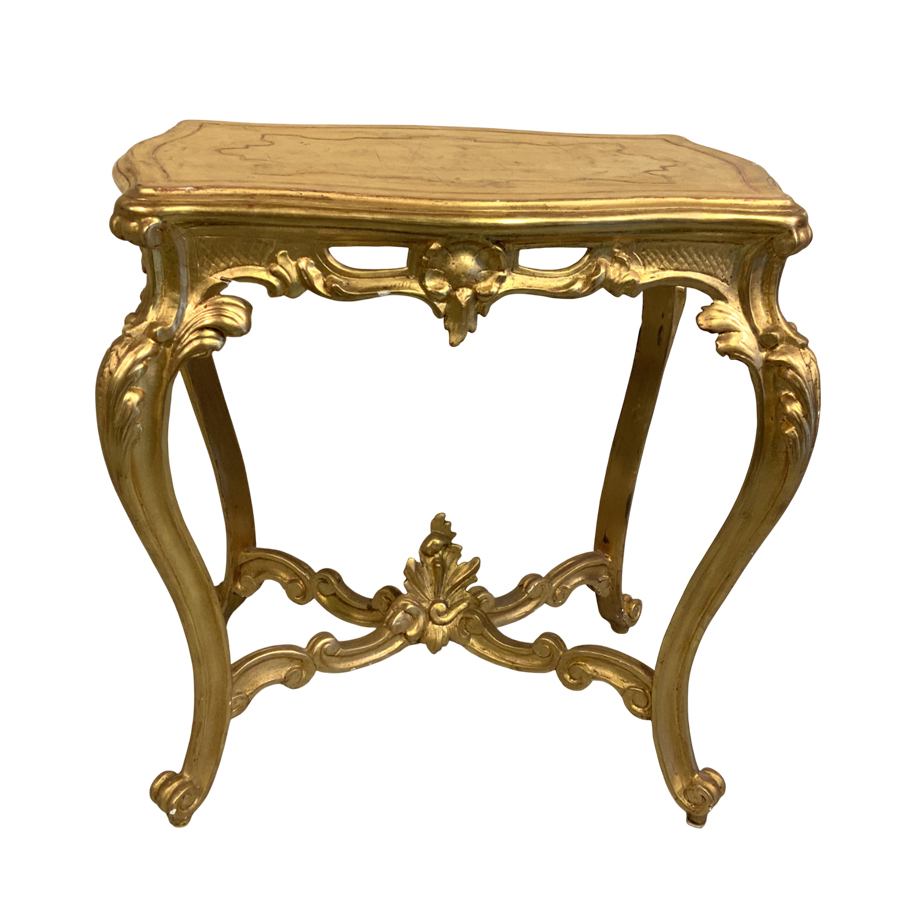 GILDED WOOD TABLE