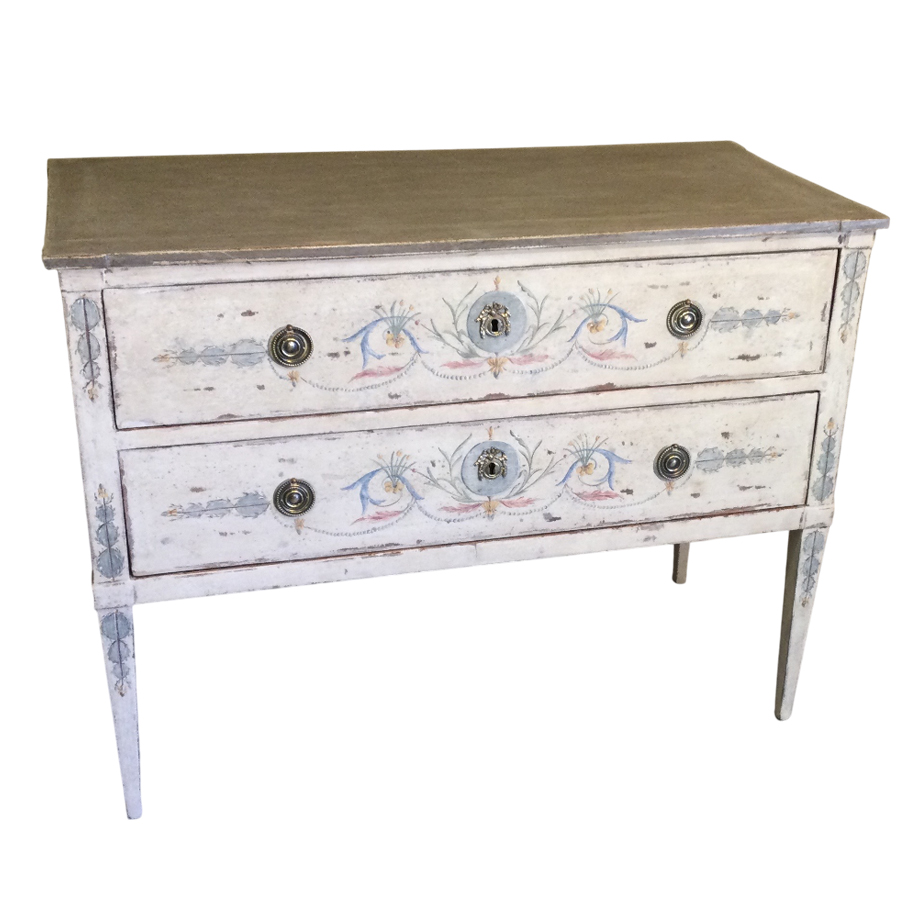 PAINTED COMMODE