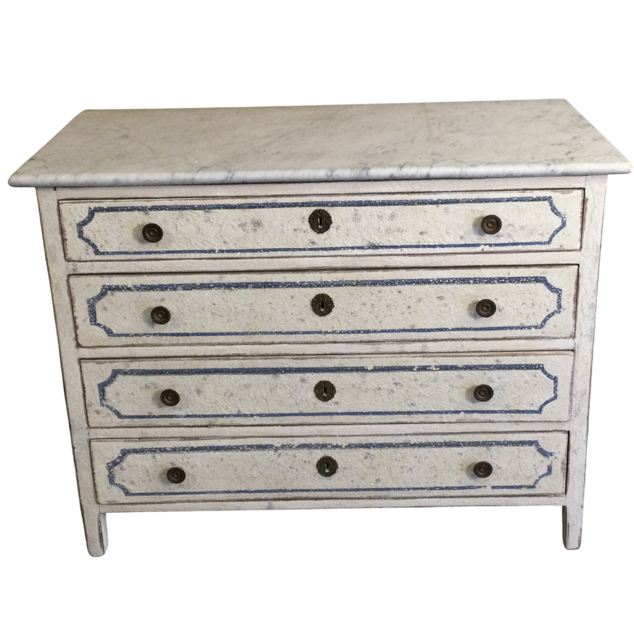 PAINTED COMMODE