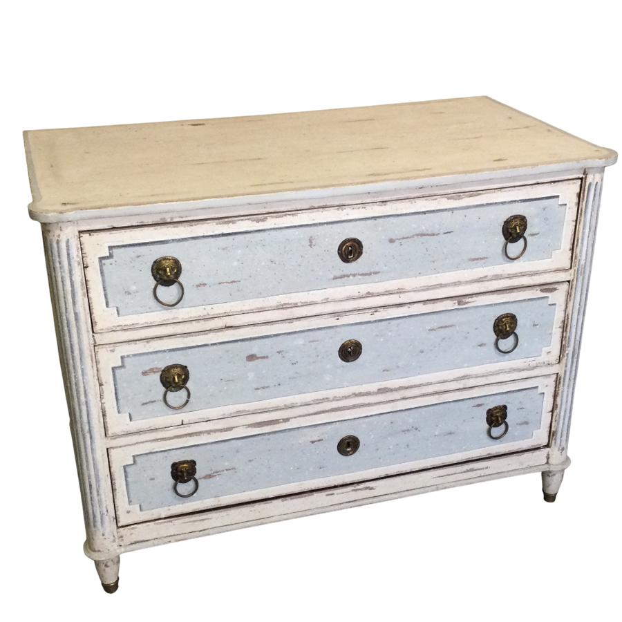 PAINTED COMMODE