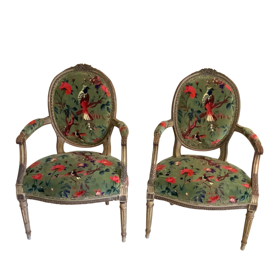 PAIR OF ARMCHAIRS