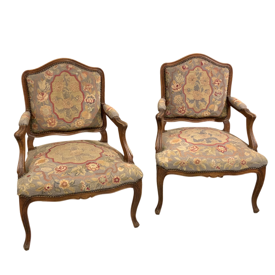 PAIR OF ARMCHAIRS