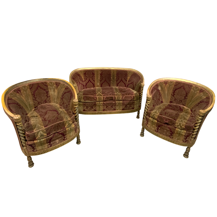SOFA / PAIR OF ARMCHAIRS