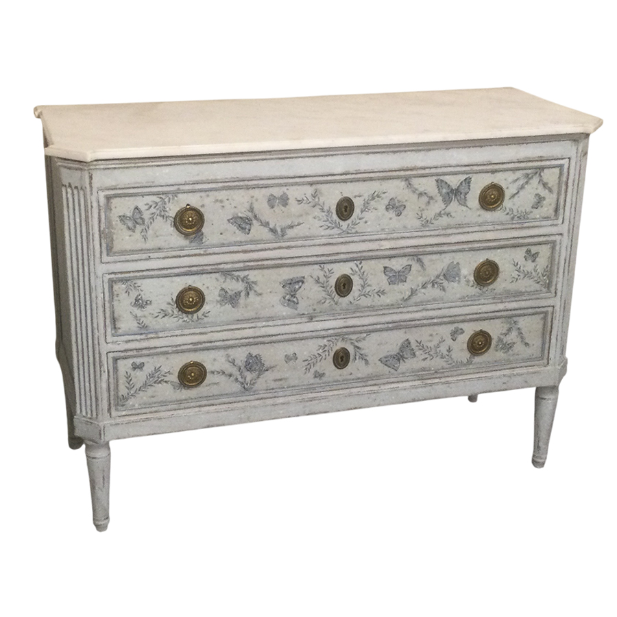 PAINTED COMMODE