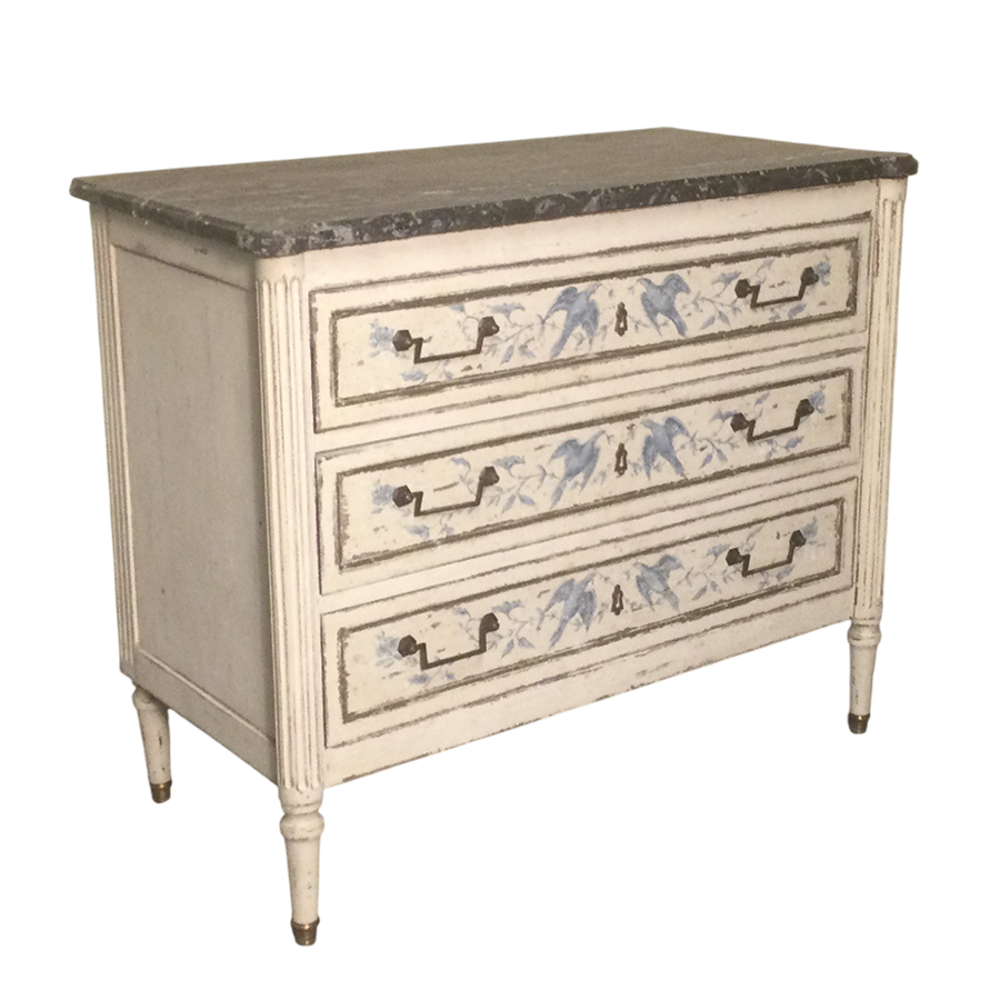 PAINTED COMMODE