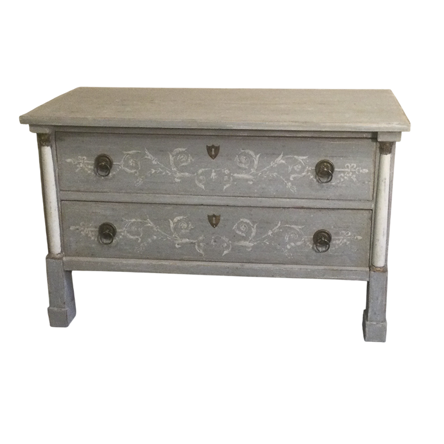 PAINTED COMMODE