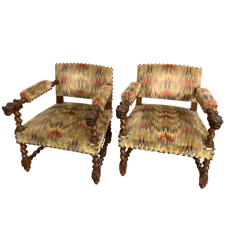 PAIR OF ARMCHAIRS