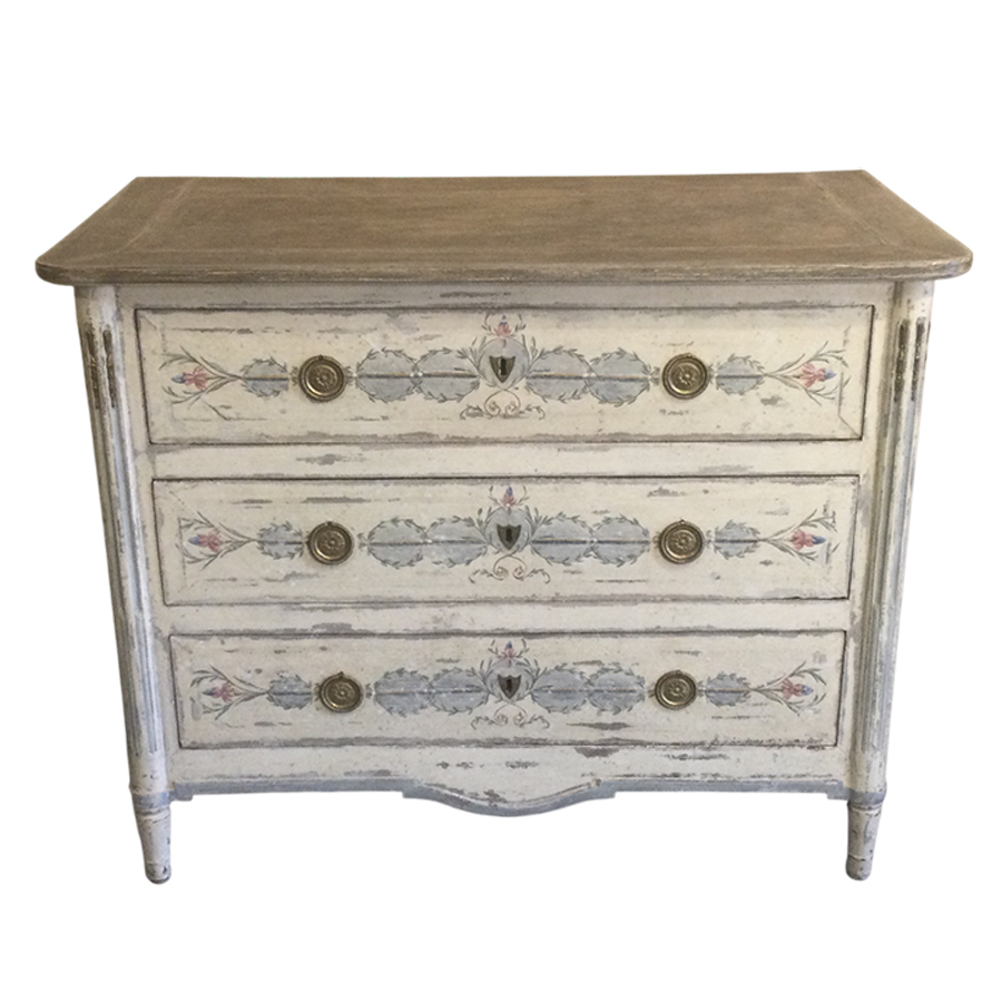 PAINTED COMMODE