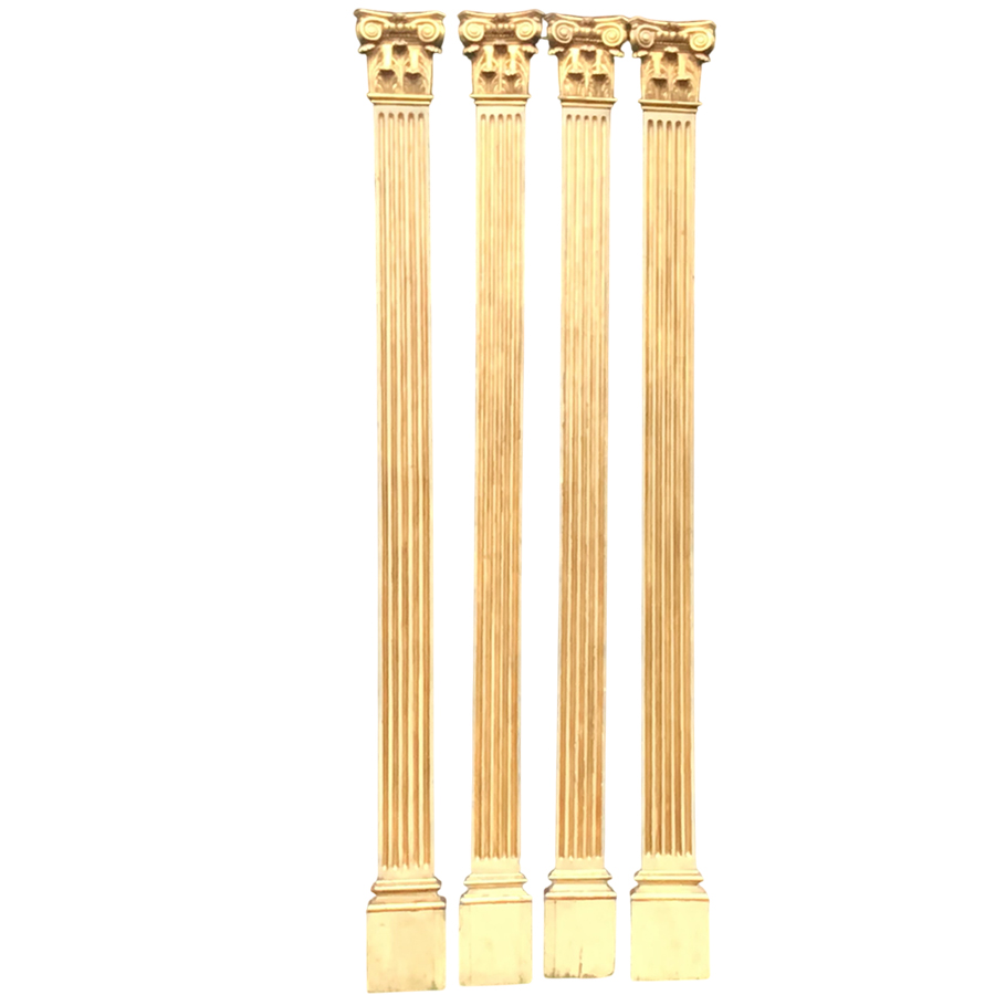 GILDED WOOD COLUMNS