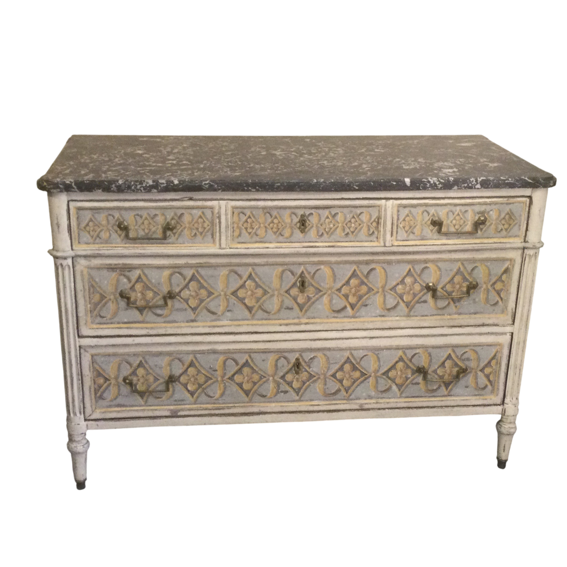 PAINTED COMMODE