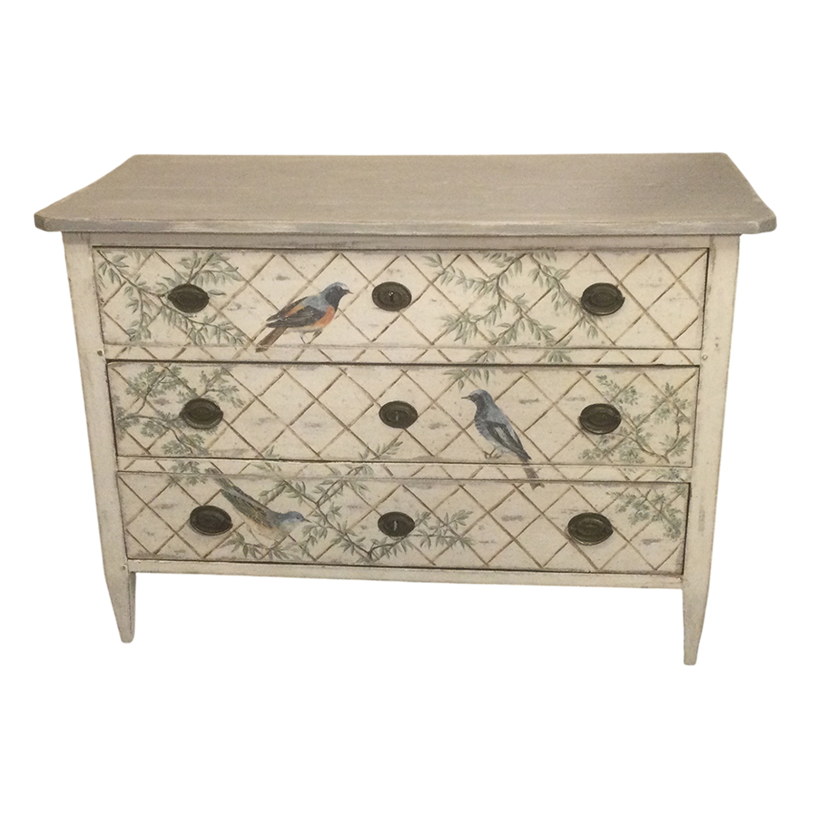 PAINTED COMMODE