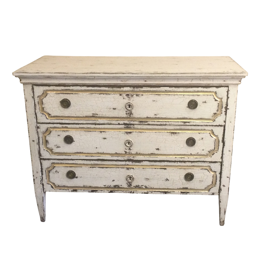 PAINTED COMMODE