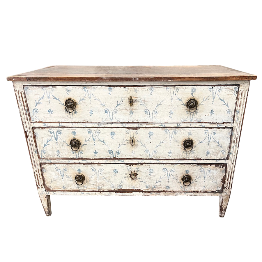 PAINTED COMMODE